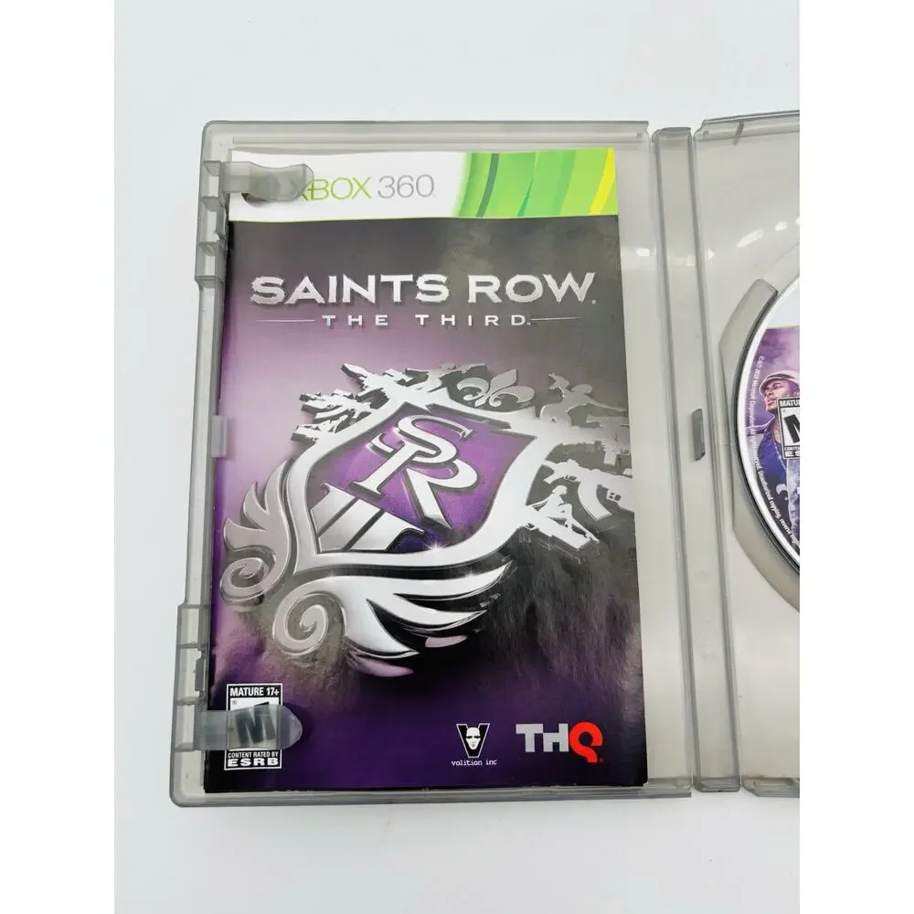 Saints Row The Third XBOX 360 2011 THQ Action Shooter Tested Complete CIB VG